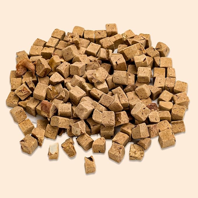 Freeze Dried Chicken Breast Dog Treats 8 oz, Raw Single Ingredient, Natural Healthy High Value, Gluten Free, Grain Free, High Protein