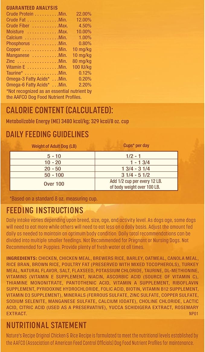 Nature's Recipe Adult Chicken & Rice 24 Pounds Dry Dog Food + Chicken Recipes Variety Pack 2.75 Ounce (Pack of 24) Wet Dog Food Bundle