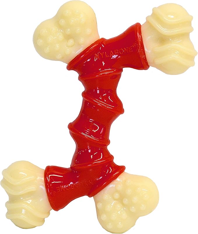 Nylabone Power Chew Double Bone Long Lasting Chew Toy for Dogs X-Small - Up to 15 lbs.