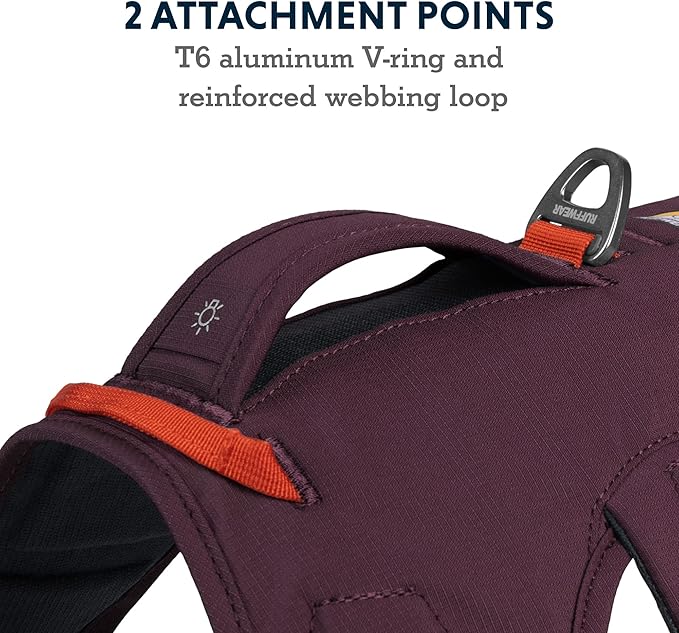 Ruffwear, Web Master, Multi-Use Support Dog Harness, Hiking and Trail Running, Service and Working, Everyday Wear, Purple Rain, Large/X-Large