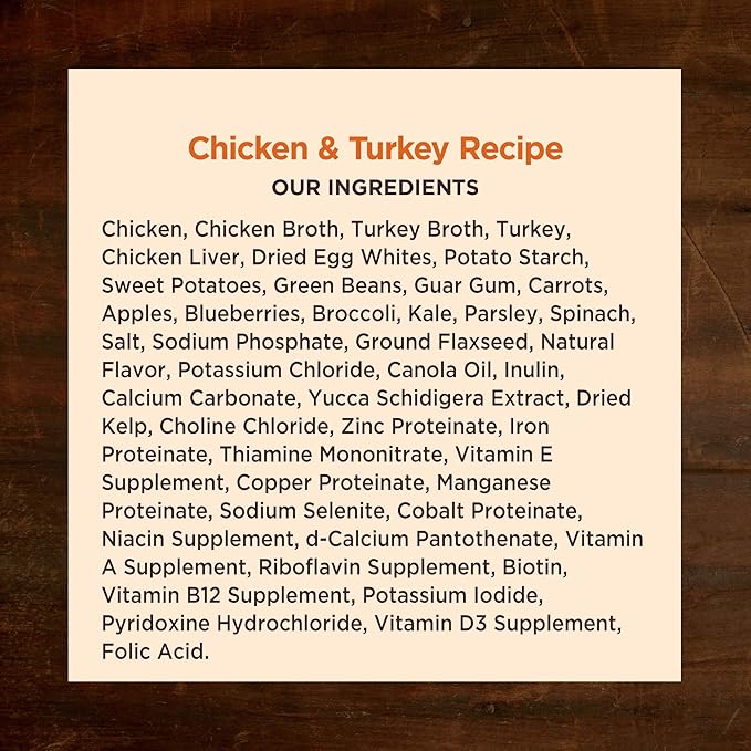 Wellness CORE Hearty Cuts Natural Wet Grain Free Canned Dog Food, Chicken & Turkey, 12.5-Ounce Can (Pack of 12)