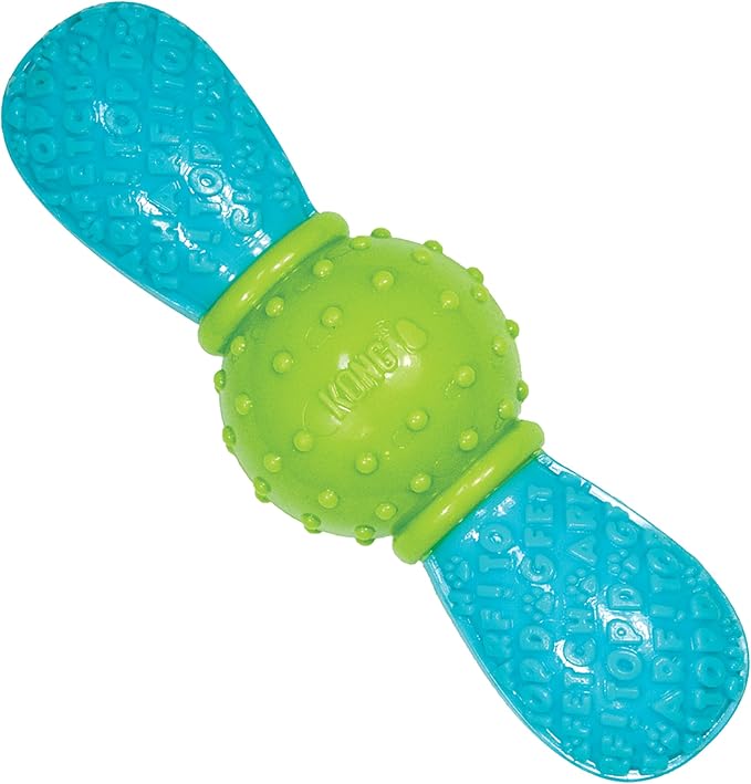 KONG CoreStrength Bow Tie Bone - Dog Dental Chew Toy - Durable, Multi-Layered Dog Toy for Enrichment Play & Dental Care - with Textured Body for Teeth Cleaning - for Small/Medium Dogs