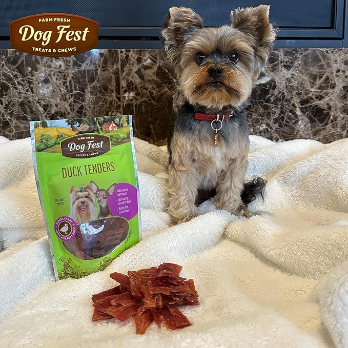 Duck TENDERS (Pack of 4) - Duck Jerky Dog Treats - Made with Human-Grade, Real Duck & Ingredients - High Protein Duck Treats for Dogs - No Artificial Flavors & Preservatives (Duck Tenders)
