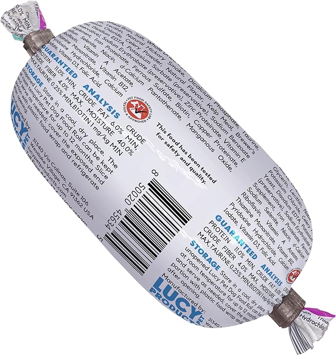 Lucy Pet Products Chicken Formula Dog Food Rolls, 2.75oz/36 Count Box (100600072)