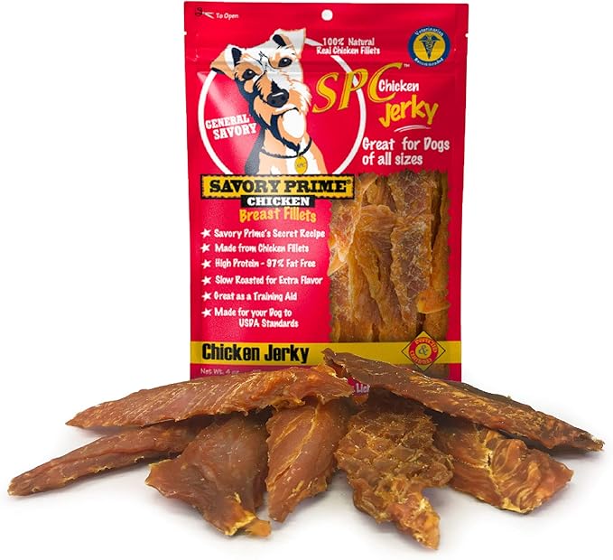 Savory Prime Chicken Jerky Treat, 4-Ounce