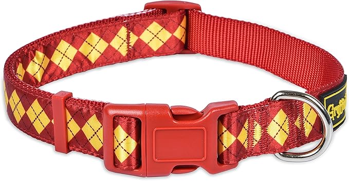 Harry Potter Gryffindor Dog Collar in Size Extra Small | XS Dog Collar, Harry Potter Dog Collar | Harry Potter Dog Apparel & Accessories for Hogwarts Houses, Gryffindor
