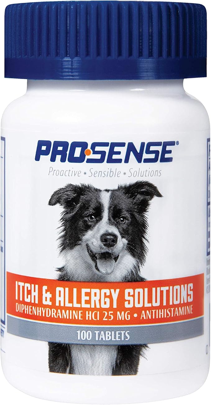 Pro-Sense ProSense Itch and Allergy Solutions 100 Count, for Dogs, Antihistamine