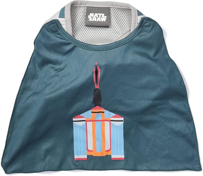 STAR WARS for Pets Boba Fett Dog Harness with Cape, Large (L) | Large Dog Boba Fett Harness for Dogs | Pet Harness, Harness for Large Dogs, Green, (FF19561)