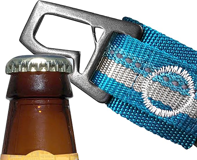 Kurgo RSG Collar & RSG Stub Leash, MOLLE Dog Collar, MOLLE Leash for Dogs, Extra Wide Collar for Dogs, Hands Free Dog Leash, Reflective, Adjustable, Blue