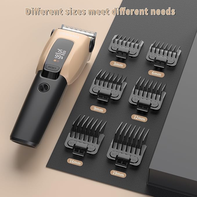 Dog Clippers for Grooming for Heavy Thick Coat, 3-Speed Low Noise Dog Grooming Kit, Electric Quiet Dog Hair Trimmer,Cordless,Rechargeable, Pet Hair Shaver for Small and Large Dogs Cats