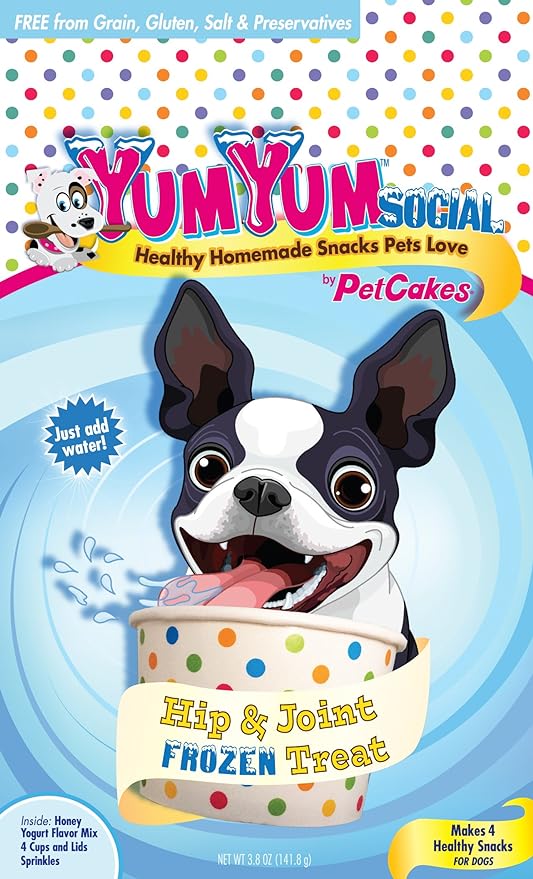 Yumyum Social 859989002761 Frozen Yogurt Dog Treats Healthy Homemade Frozen Yogurt Ice Cream For Pets, Small