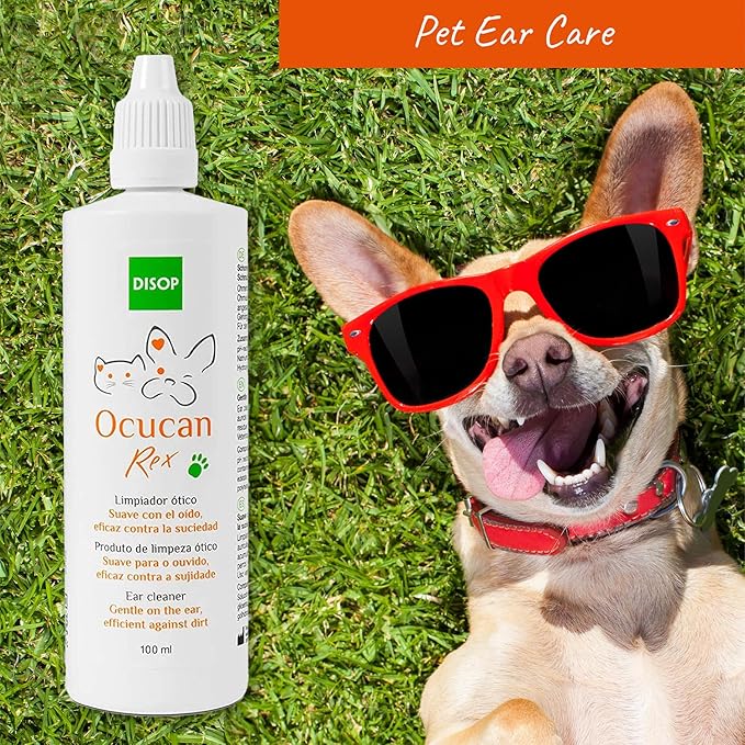 Rex Ear Cleaner for Dogs and Cats, Gently and Efficiently Tackles Ear Dirt - 3.40 Fl Oz