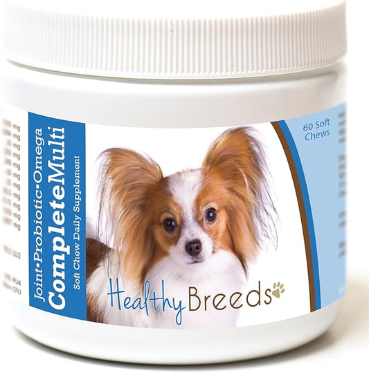 Healthy Breeds Papillon All in One Multivitamin Soft Chew 60 Count