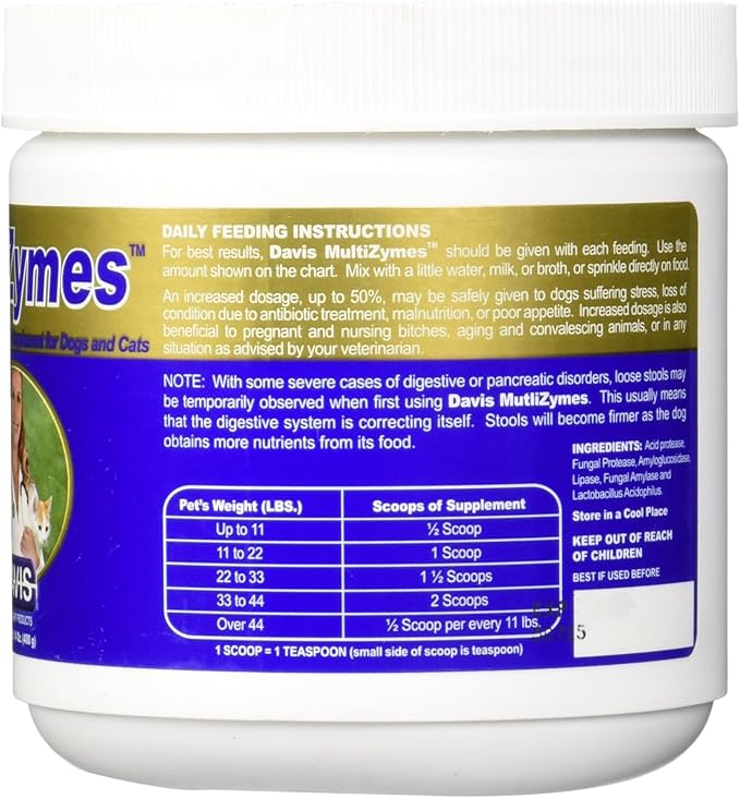 Davis MultiZymes Nutritional Supplement, 14 oz