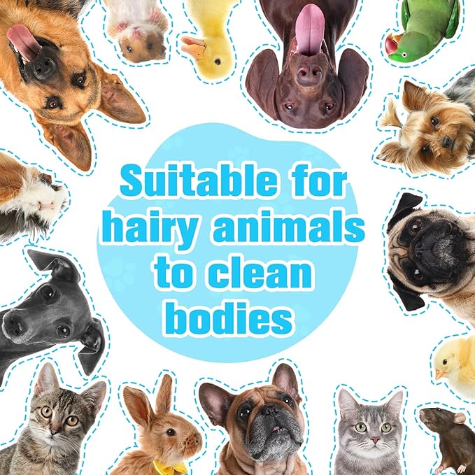 200 Pcs Pet Bathing Wipes for Dogs and Cats Cleaning Deodorizing Grooming Wipes Disposable Rinse Free Nourish Fur Glove Wipes for Puppy Dogs Kitten Daily Care and Traveling