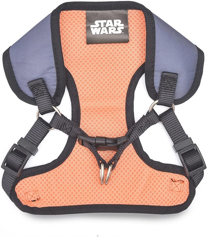 STAR WARS for Pets The Mandalorian: Mandalorian Dog Harness Large (L) | Large The Mandalorian Harness for Dogs | D Ring Pet Harness, Harness for Large Dogs