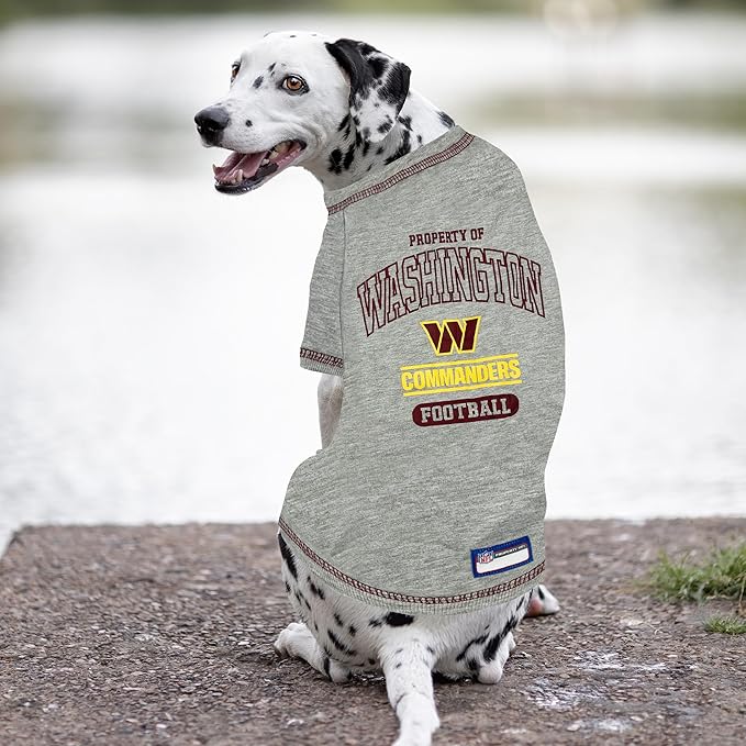 Pets First PET Shirt for Dogs & Cats - NFL Washington Commanders Dog T-Shirt, X-Small. - Cutest Pet Tee Shirt for The Real Sporty Pup! (WAC-4014-XS)