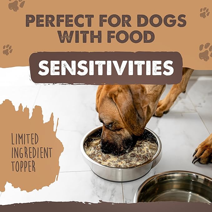 Mighty Paw Yak Cheese Food Topper - Grated Cheese Dog Food Enhancer for Picky Eaters - A Suitable Chicken Free Dog Food Topper and Food Enhancer for Wet Dog Food and Dry Dog Food - Appetite Stimulant