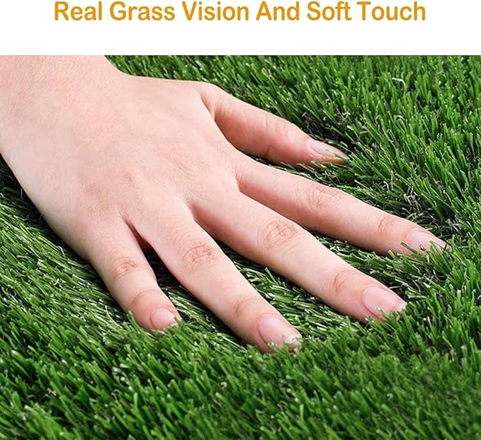 40" x 31" Artificial Grass Lawn Fake Grass Synthetic Turf, Thick Pet Mat Faux Grass for Indoor/Outdoor Landscape
