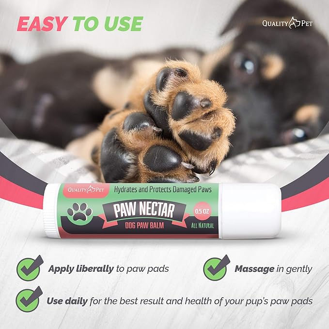 0.5oz Jumbo Dog Paw Balm Hydrates and Protects Damaged Dog Paws