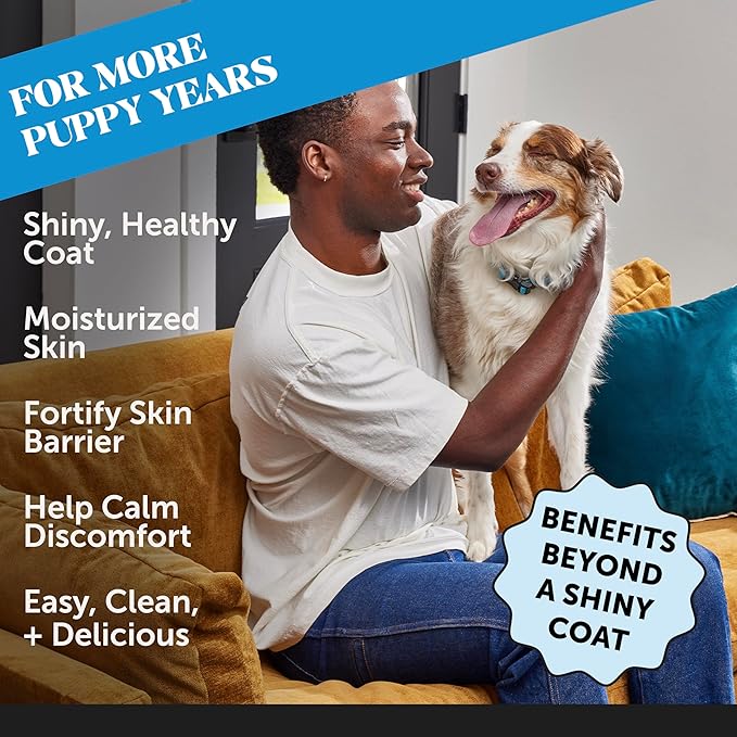 PetHonesty Omega 3 Fish Oil Supplement for Dogs & Cats (32oz), Wild Caught Omega 3 Fish Oil for Skin and Coat Health, Supports Shedding, Skin & Coat, Immunity, Joint, Brain & Heart, EPA + DHA