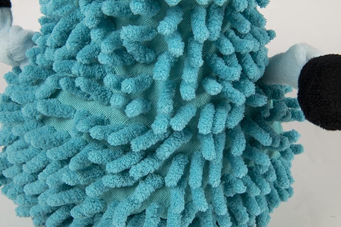 goDog Llamas Noodle Squeaky Plush Dog Toy, Chew Guard Technology - Blue, Small