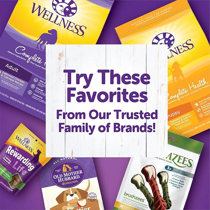 Wellness Rewarding Life Grain-Free Soft Dog Treats, Made in USA with Healthy Ingredients, Ideal for Training (Lamb & Salmon, 6-Ounce Bag)