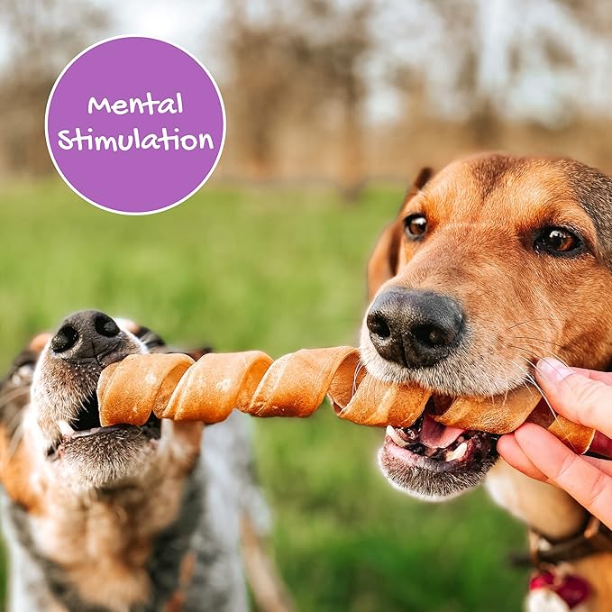 Nature Gnaws - Beef Collagen Chews for Dogs - Premium Natural Beef Hide Bones - Long Lasting Bully Stick Alternative Chew Treats for Aggressive Chewers