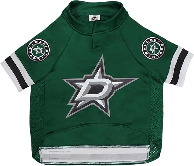 Pets First NHL Dallas Stars Jersey for Dogs & Cats, Small. - Let Your Pet Be A Real NHL Fan!