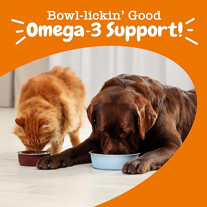 Zesty Paws Wild Alaskan Fish Oil for Dogs & Cats - Pollock & Salmon Oil Blend - Omega 3 Fatty Acids EPA & DHA for Pets - for Sensitive Skin + Coat Health - Immune System Support - 64 fl oz