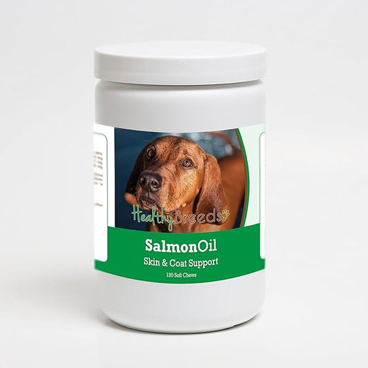 Healthy Breeds Redbone Coonhound Salmon Oil Soft Chews 120 Count
