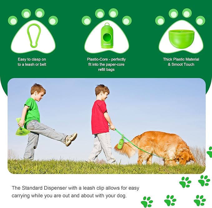 【Upgraded 2023】Dog Poop Bag Refills | 810 Counts, 45 Rolls | Biodegradable, Unscented | Leak-Proof & Ultra Thick | Holder Included