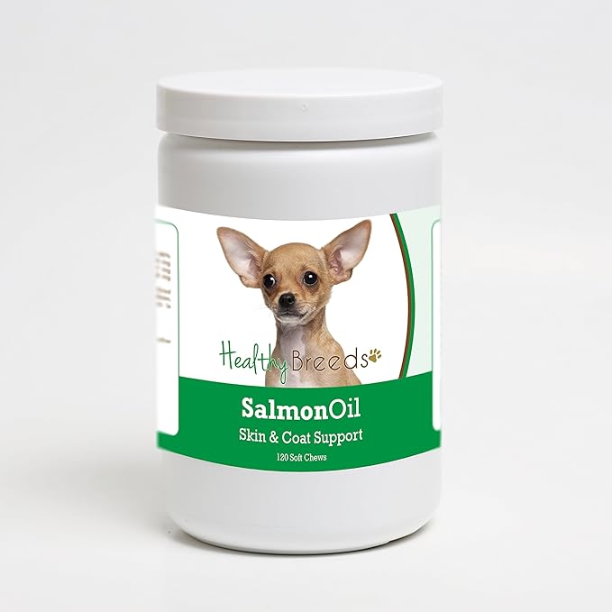 Healthy Breeds Chihuahua Salmon Oil Soft Chews 120 Count