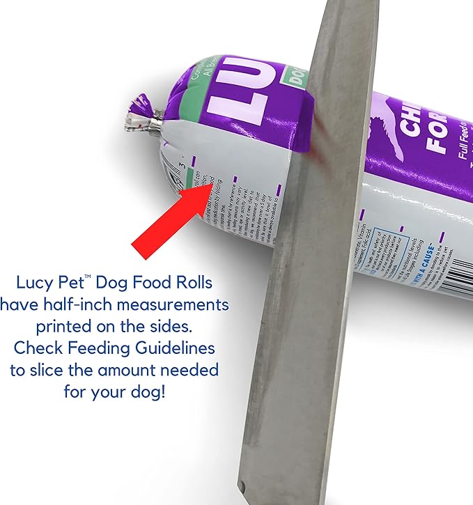 Lucy Pet Products Chicken Formula Dog Food Roll 1 lb, Meaty, Semi-Moist Dog Food (100600073)