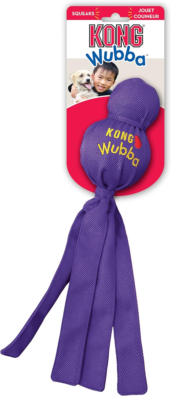 KONG Wubba Dog Toy Extra Large Wubba(Colors may vary)