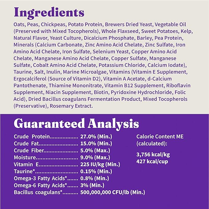 Halo Holistic Plant-Based Recipe with Kelp, Complete Digestive Health, Vegan Dry Dog Food Bag, Adult Formula, 21-lb Bag
