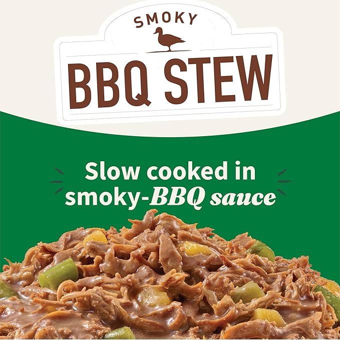 Halo Elevate Wet Dog Food, Grain Free, Smoky BBQ Shredded Chicken Stew with Sweet Potatoes & Green Beans, 12.7oz (Pack of 6)