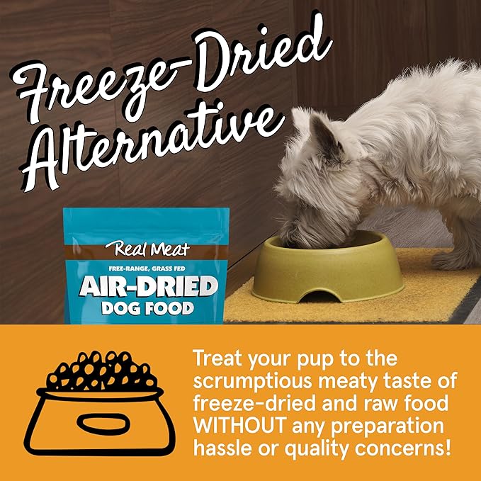 Real Meat Air Dried Dog Food w/ Real Lamb & Fish - 10lb Bag of Grain-Free Real Meat Dog Food Sourced from Free-Range Lamb & Ocean-Caught Fish - Digestible, All-Natural, & High-Protein Lamb and Fish