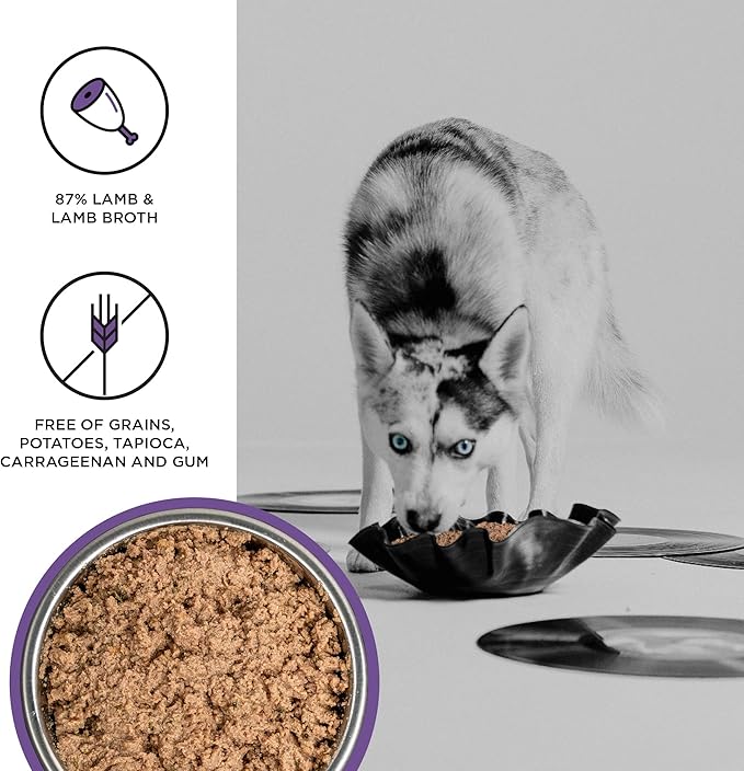 BIXBI Liberty Grain-Free Canned Wet Dog Food, Lamb Recipe, 12.5 oz. Cans (Pack of 12)