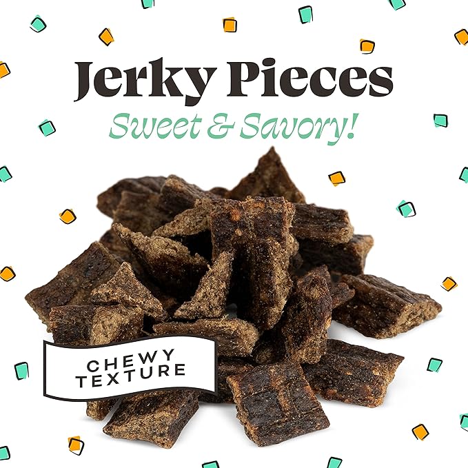 Primal Chicken Jerky Dog Treats Made with Broth, Give Pieces a Chance Training Treat for Dogs, 4 oz