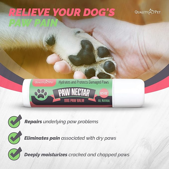 0.5oz Jumbo Dog Paw Balm Hydrates and Protects Damaged Dog Paws