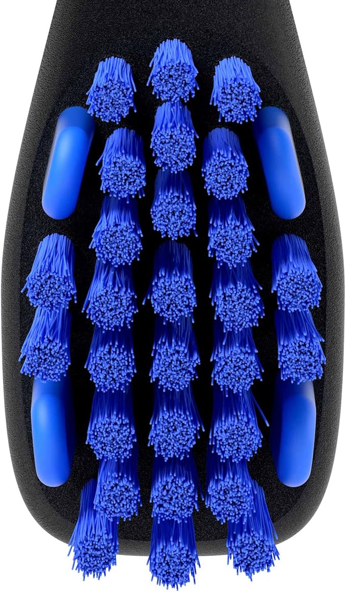 Dual-Size Angled Soft Brush Heads Toothbrush for Pet Puppies, Dogs, and Cats - Ergonomic Handle, Long Neck, Special Rubber Stimulators - Dental Care Tool for Healthy Oral Hygiene