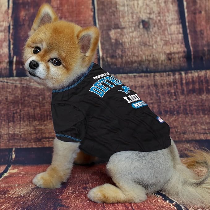 Pets First SHIRT for Dogs & Cats - NFL DETROIT LIONS Dog T-Shirt, X-Large. - Cutest Pet Tee Shirt for the real sporty pup