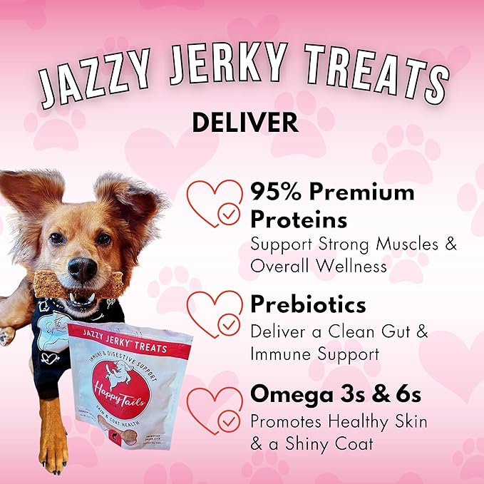 Canine Wellness Jazzy Jerky Dog Treats 2-PACK, Splash-A-Licious Salmon, 95% Salmon, Prebiotics for Gut & Immune Health, Omega 3s & 6s for Skin & Coat Health, Made in USA, All Ages, 20 oz