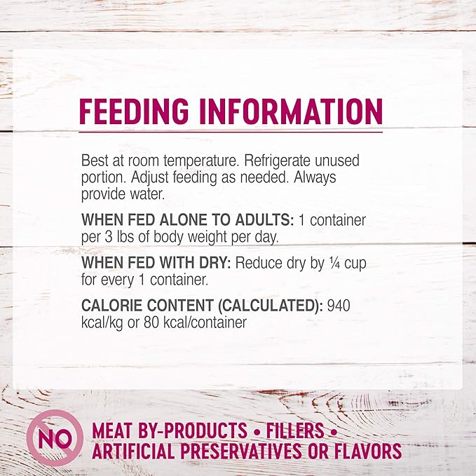 Wellness Petite Entrees Mini Filets Grain Free Natural Wet Small Breed Dog Food, Roasted Chicken & Beef, 3-Ounce Cup