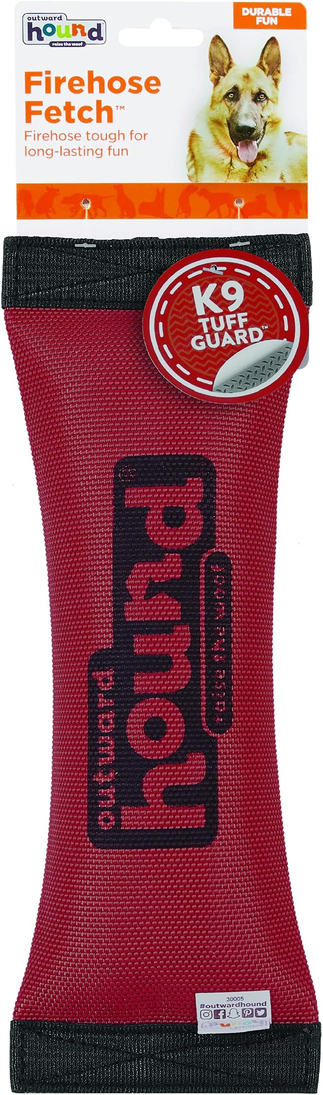 Outward Hound FireHose Fetch Dog Toy, Medium