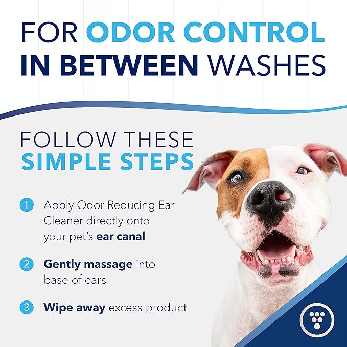TropiClean Oxymed Cat & Dog Ear Cleaner Solution | Care Solution for Pet Ears | Suitable for Dogs & Cats | 1 Gallon