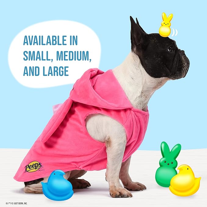 Peeps for Pets Peeps Bunny Costume for Dogs, Small | Halloween and Easter Costume for Small Dogs | Pet Costume Available in A Variety of Sizes, Please See Sizing Chart for More Details