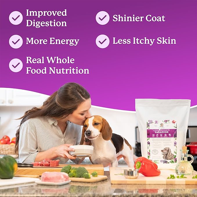 Dr. Harvey's Paradigm Green Superfood Dog Food, Human Grade Dehydrated Grain Free Base Mix for Dogs, Diabetic Low Carb Ketogenic Diet (6 Pounds)