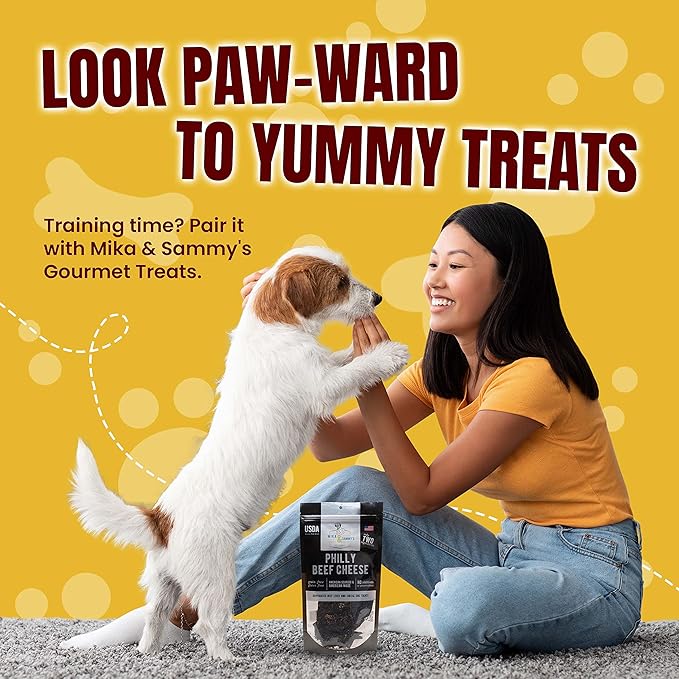Mika & Sammy's Gourmet Beef Liver Jerky Dog Treats Made in The USA. (Beef Cheese 5 oz)